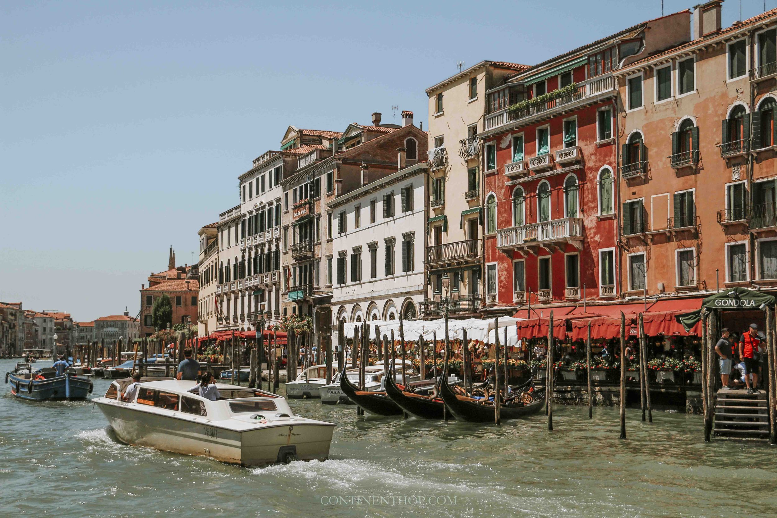 Colorful buildings and canals on a venice in 2 days itinerary