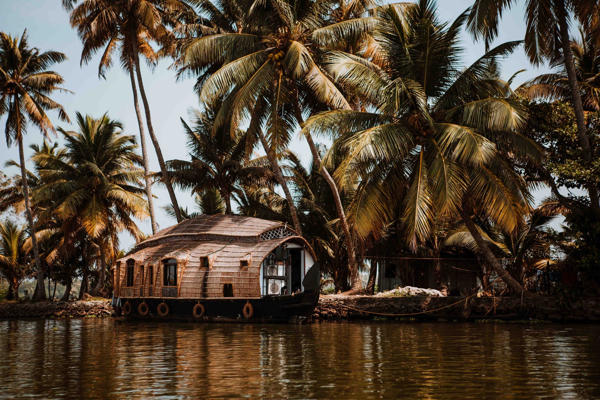Best places to visit in India in March a houseboat on backwaters in kerala in March best places for honeymoon in india in march