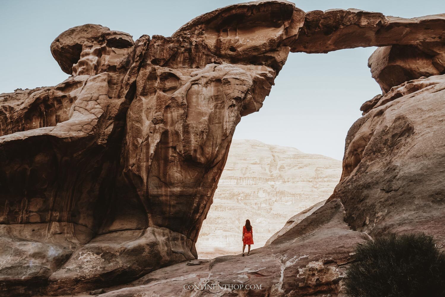 Um frouth arch in Wadi Rum - what to see in Wadi Rum during 5 days in Jordan itinerary