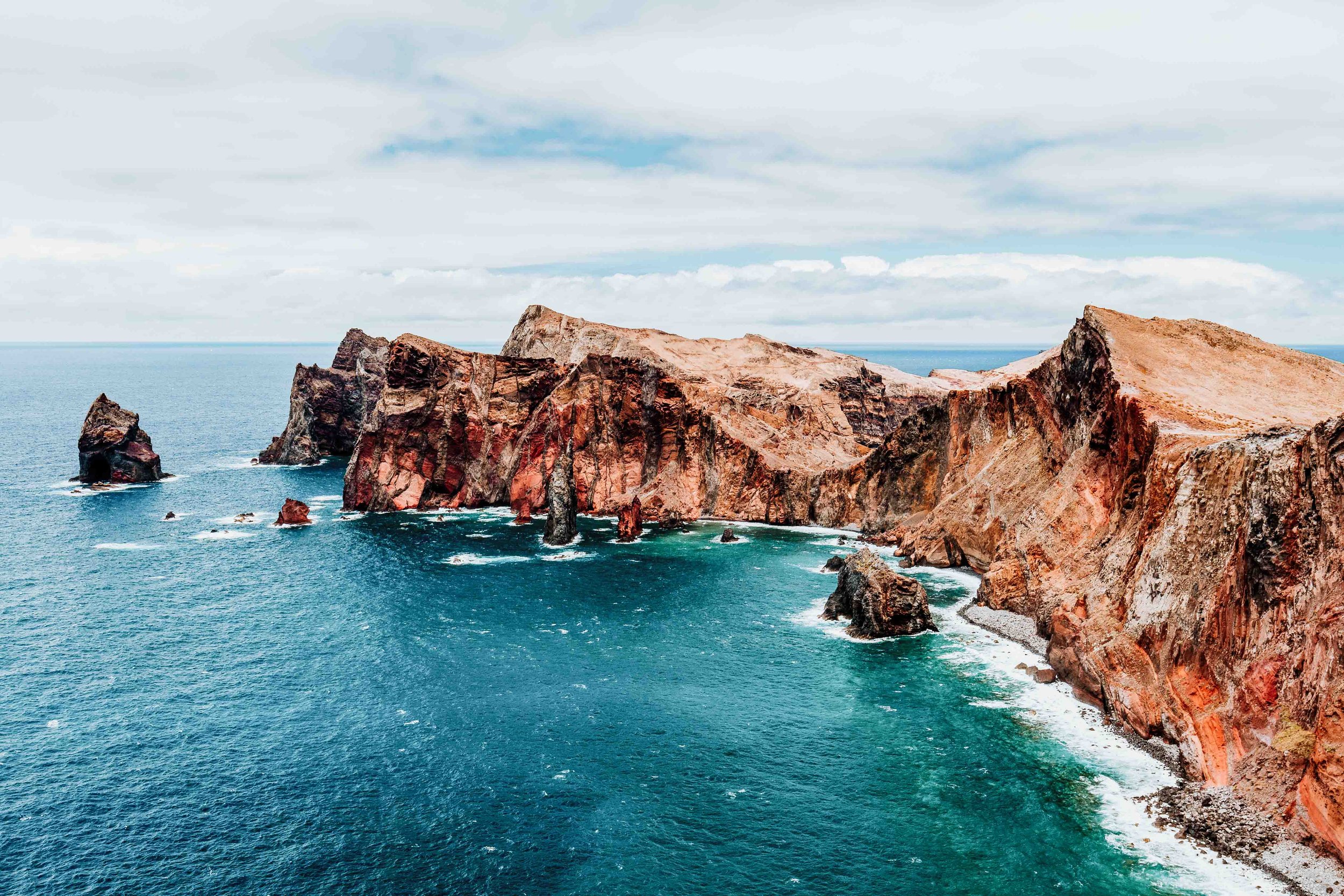 Huge cliffs by the sea in Madeira best european destinations in summer