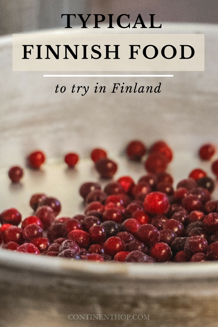 typical finnish food, berries, red berries