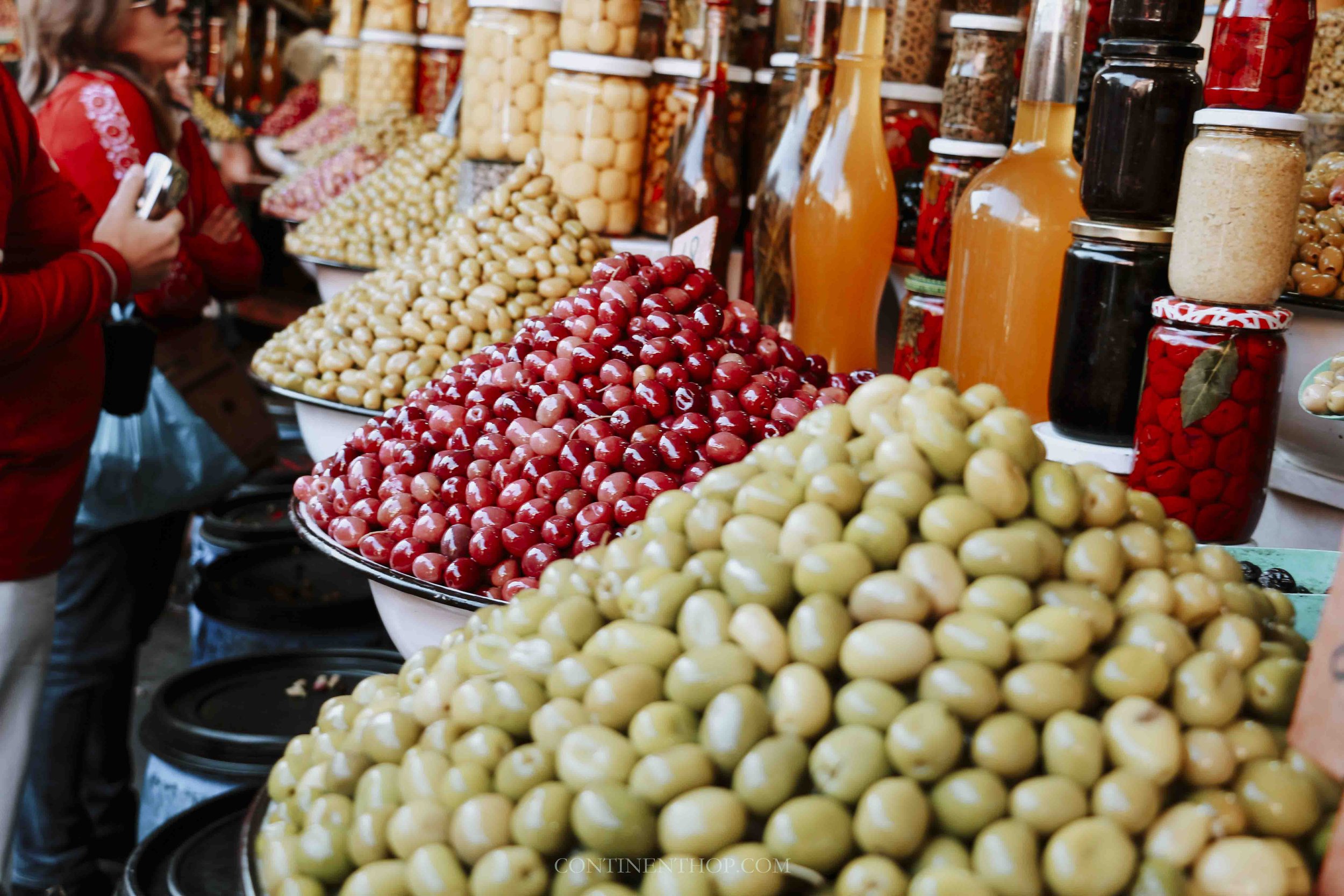 street food in Marrakech olives