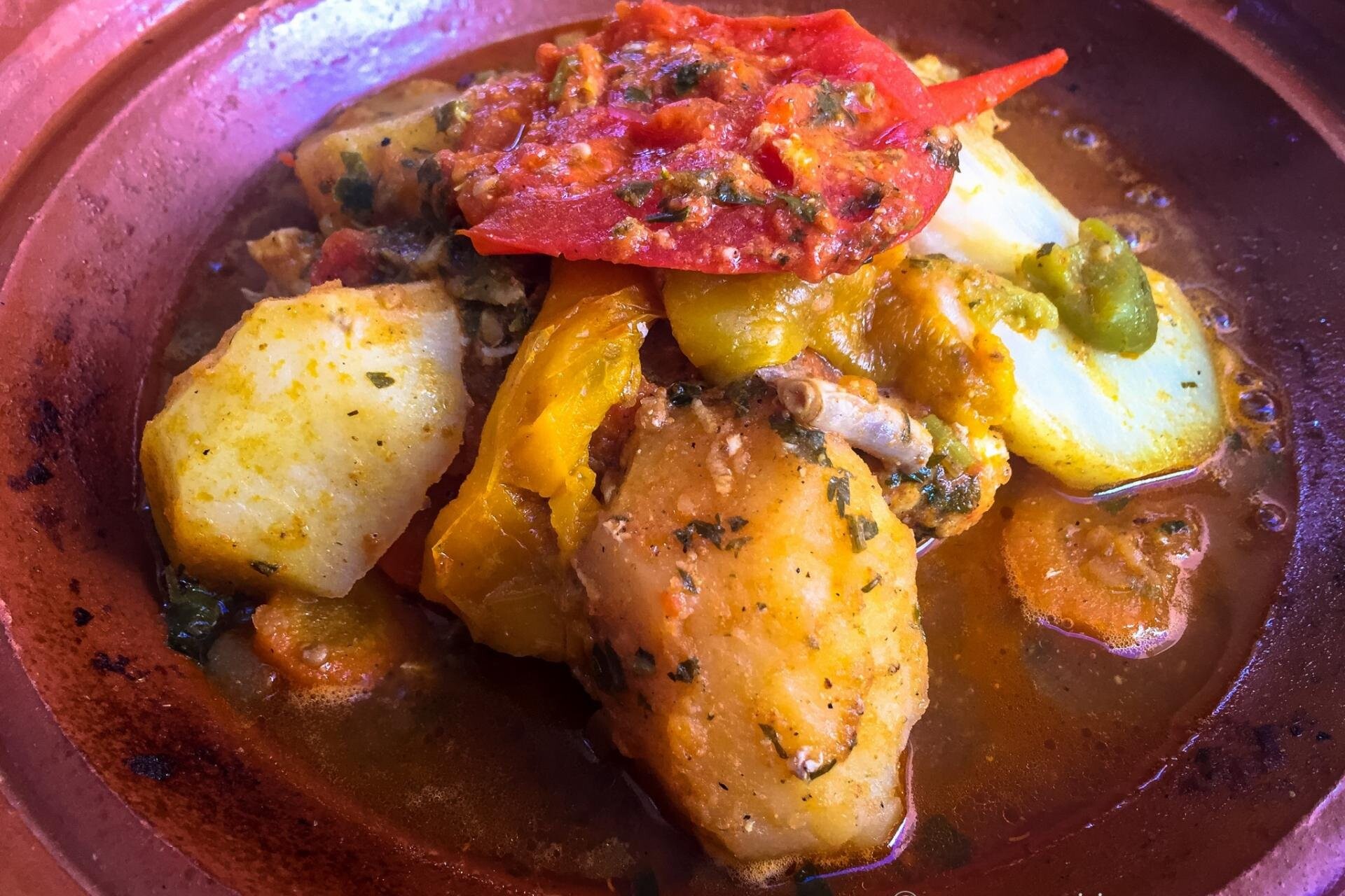 Traditional foods from Morocco tagine