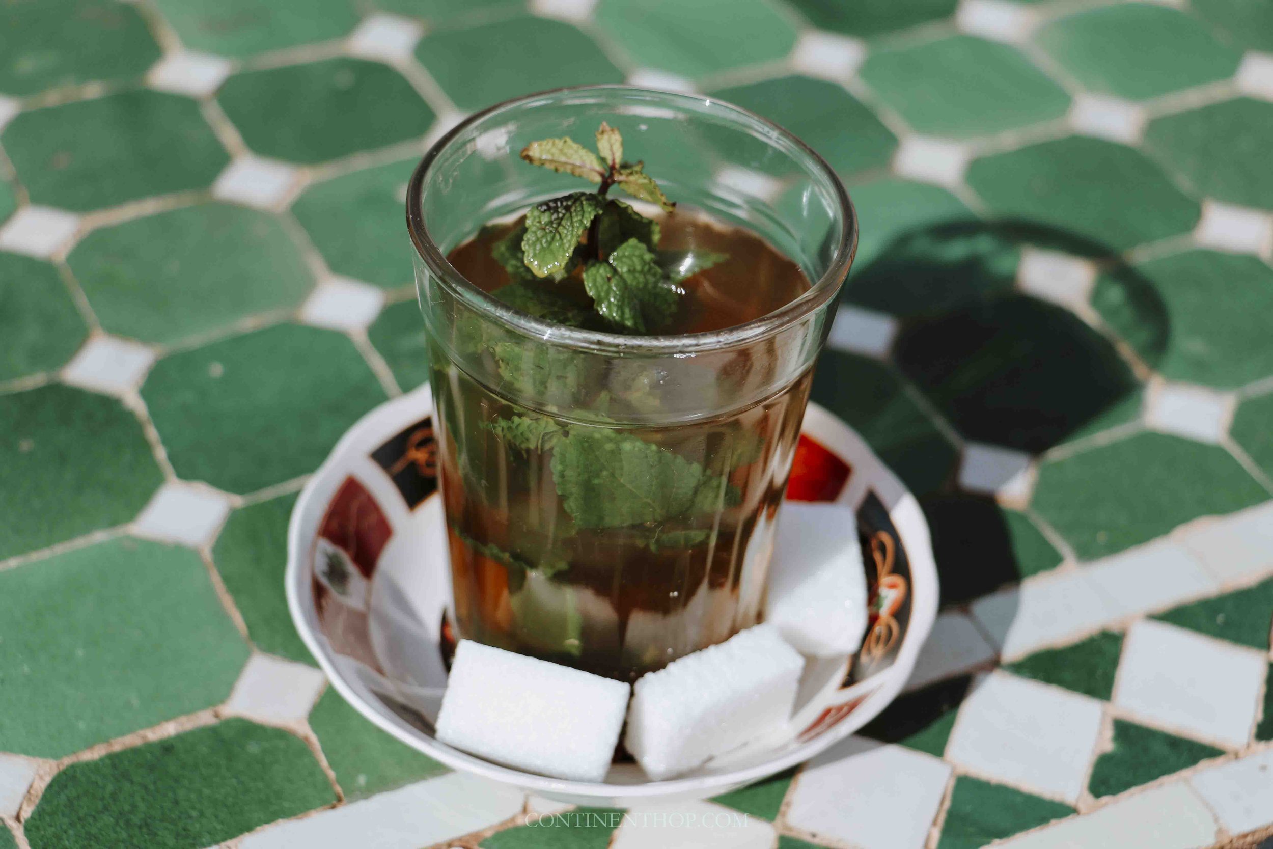 Traditional foods from Morocco mint tea