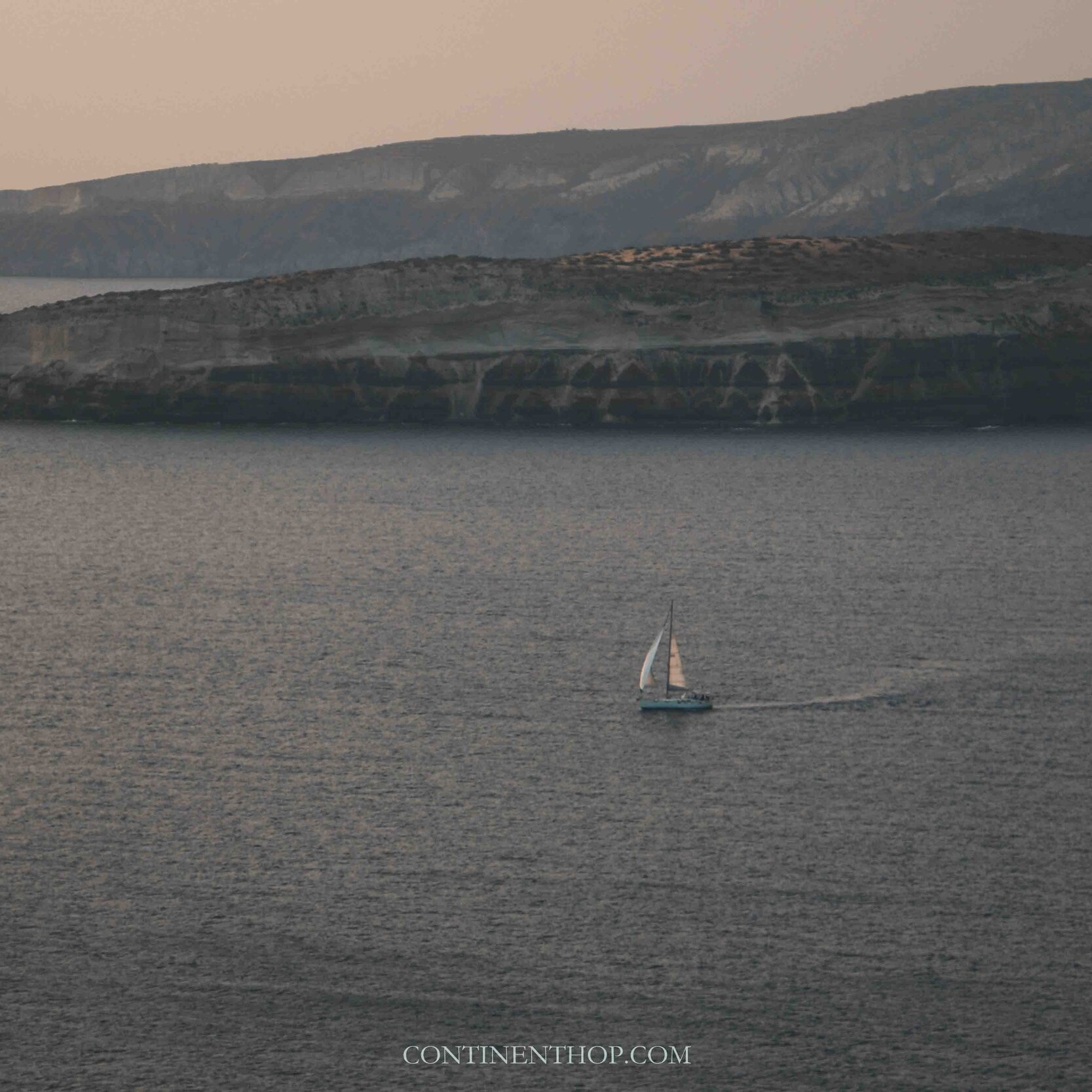 Single yacht in sea on one week in greece itinerary