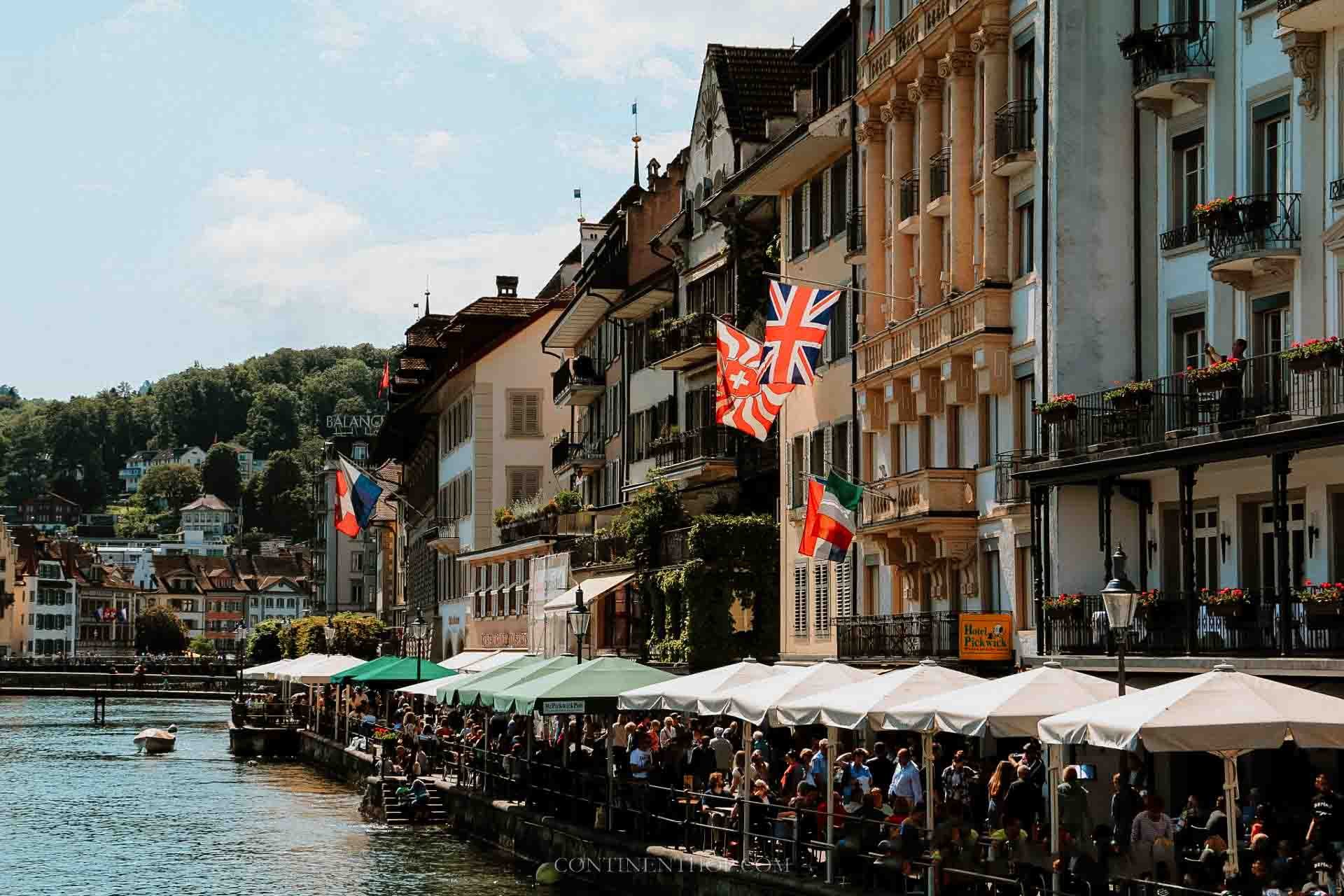 The waterfront in Lucerne on how many days in Lucerne