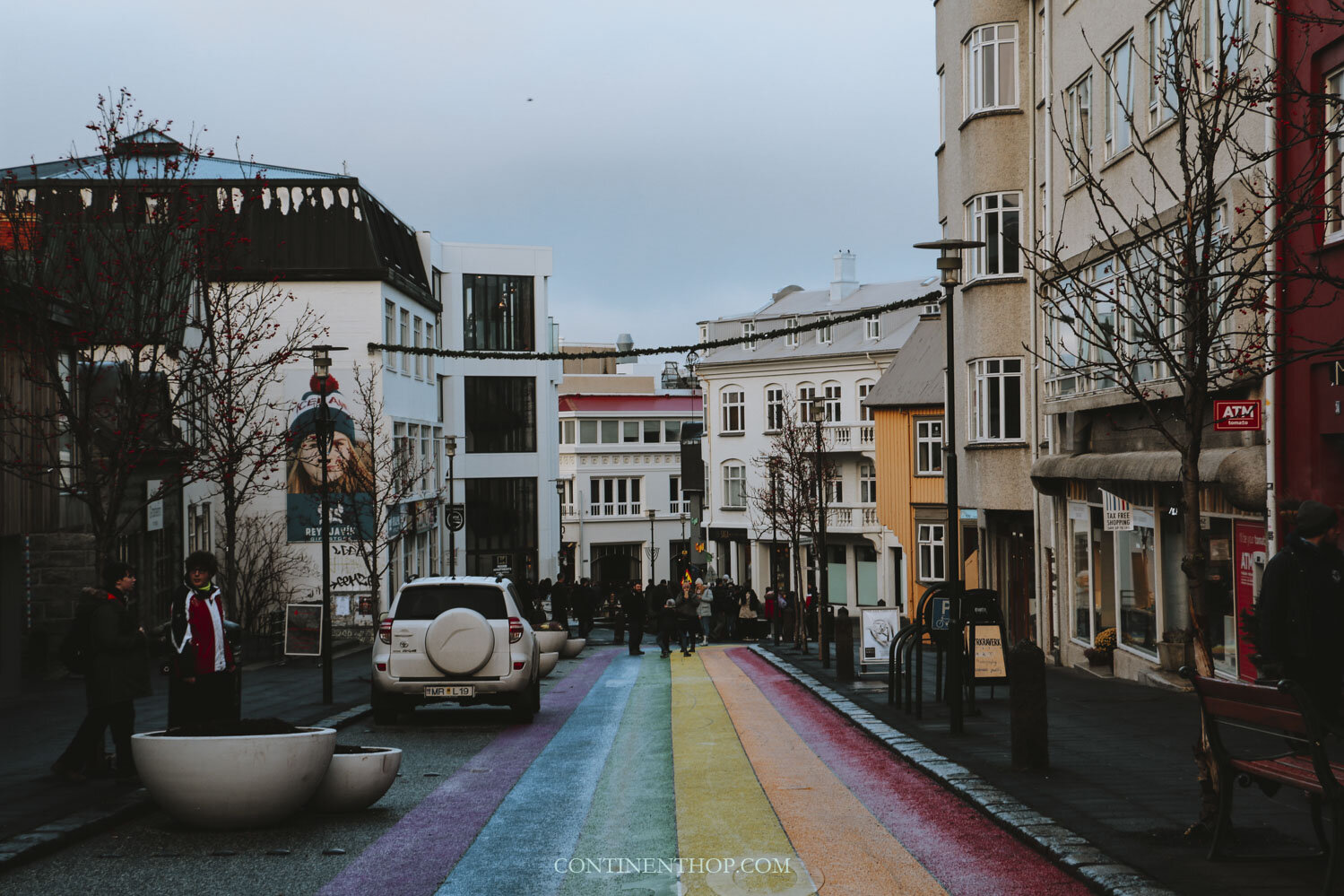 Rainbow street in Reykjavik as seen on an Iceland 6 day itinerary