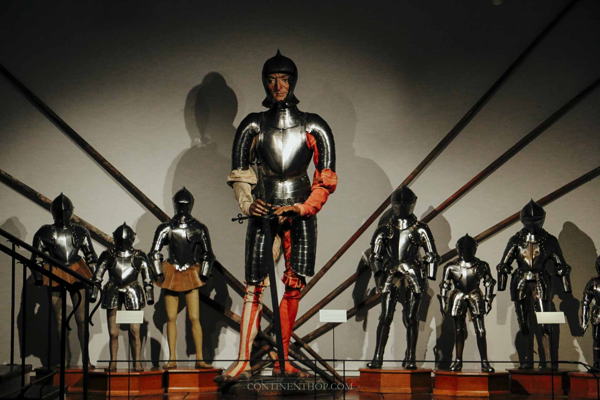 Things to see in Innsbruck - The room of armories in Ambras castle