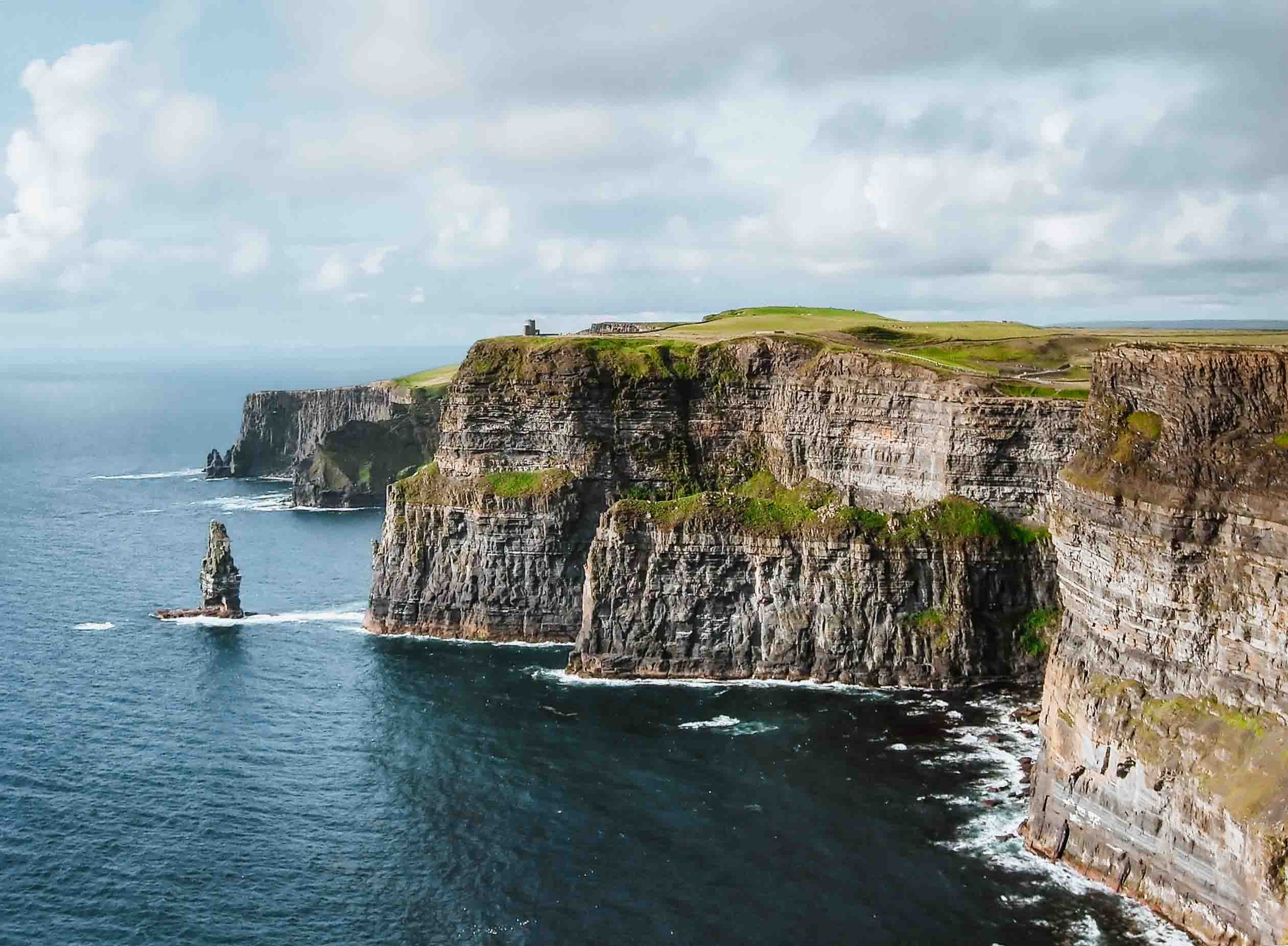 Cliffs of moher in may in ireland in may