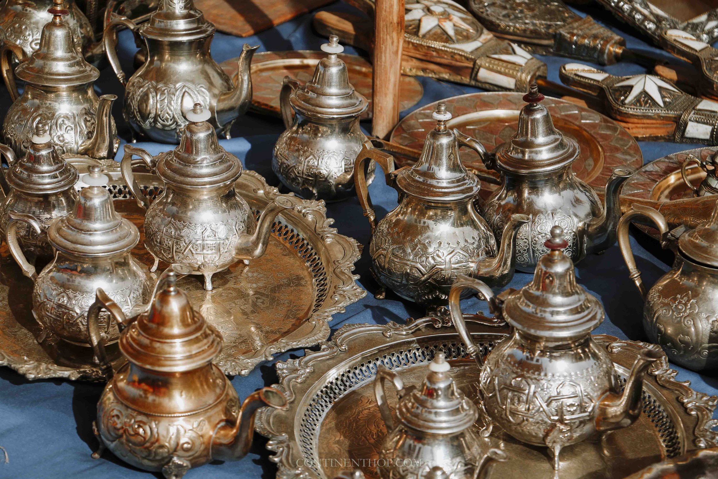 Metal teapots in Marrakech market is Marrakech safe? Marrakech safety