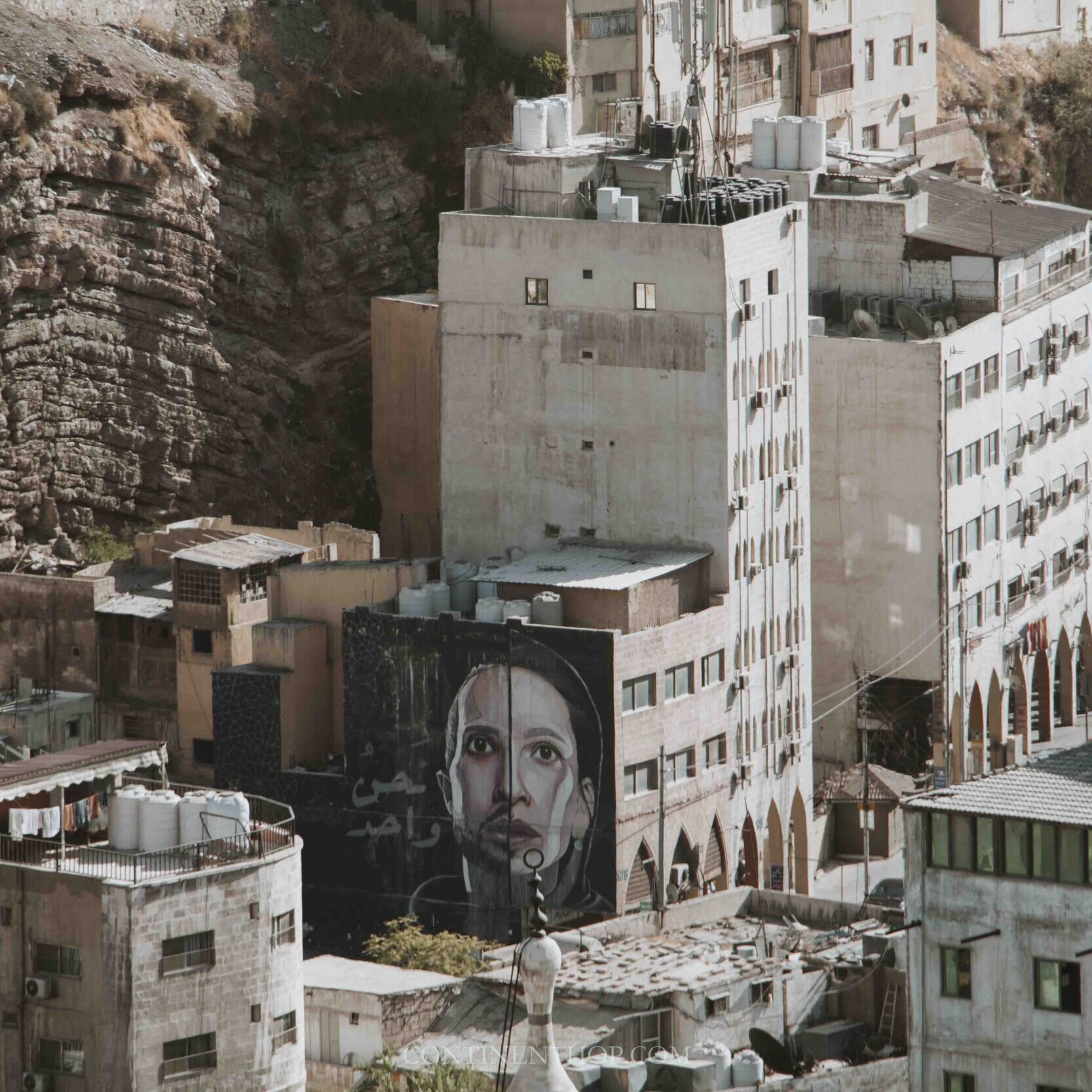 Image of a mural on a building in Downtown Jordan