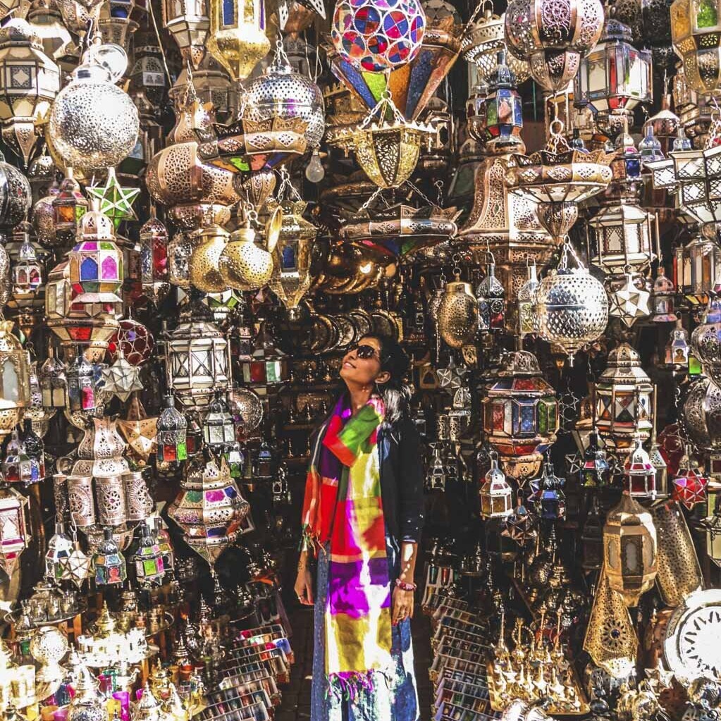 Lanterns in the souks of Marrakech