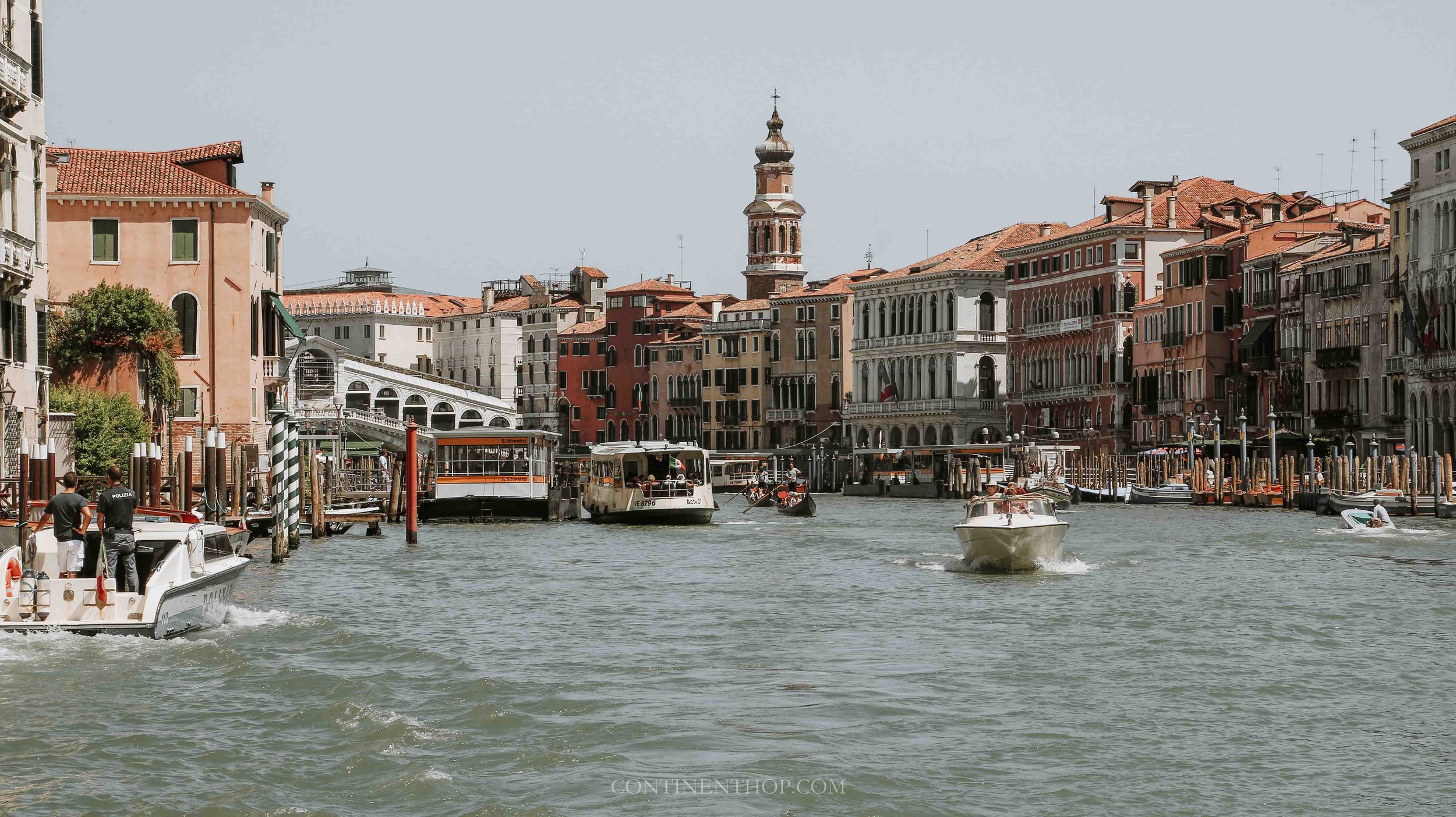 A vaporetto in Venice for tourists going to Murano and Burano