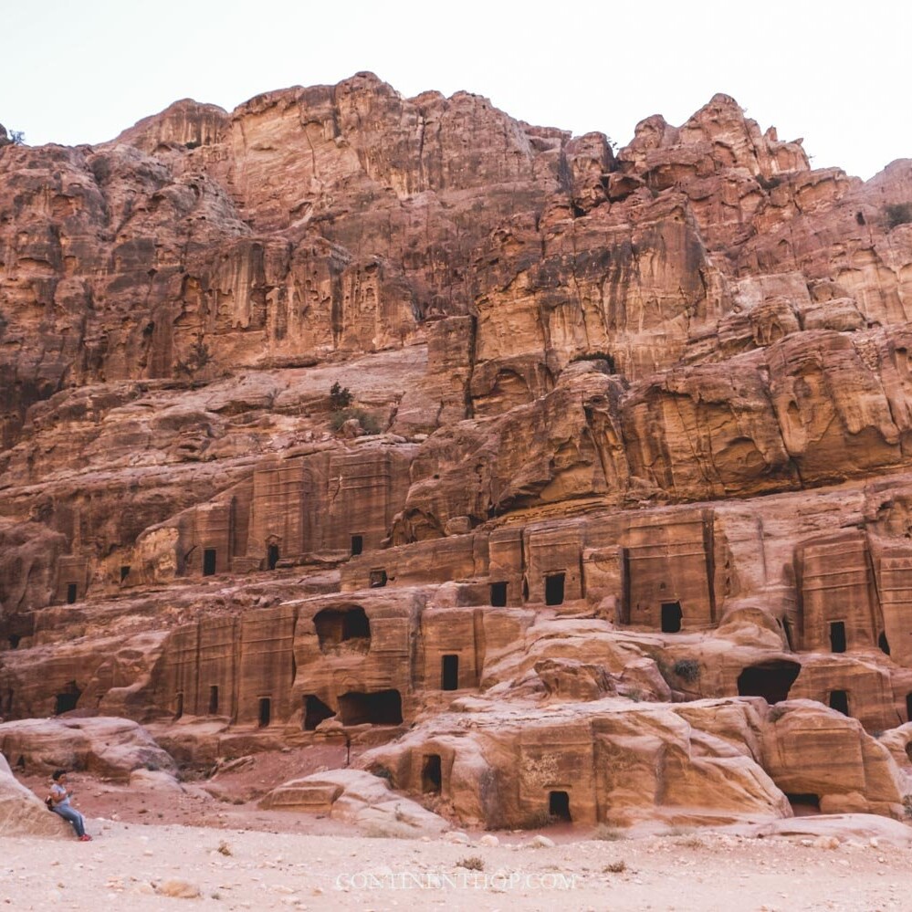 Inside Petra during the day