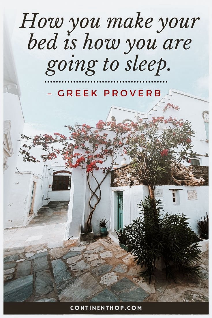 quotes for greece for mykonos cobbled roads