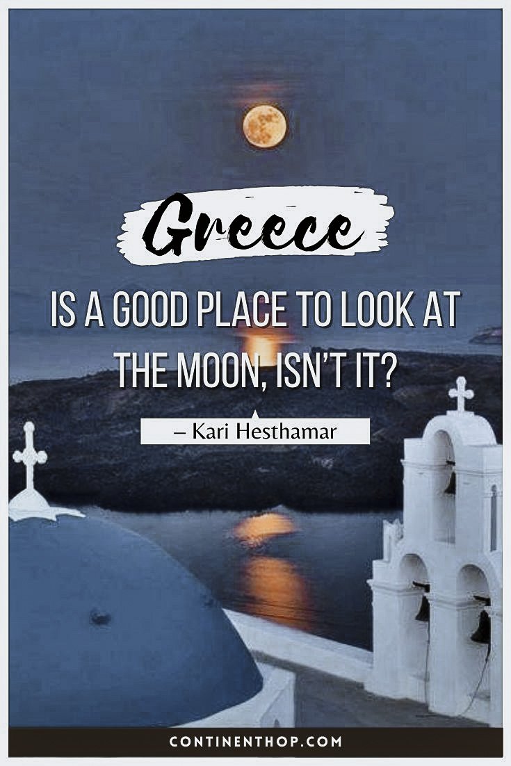 Quotes on greece for blue dome in santorini
