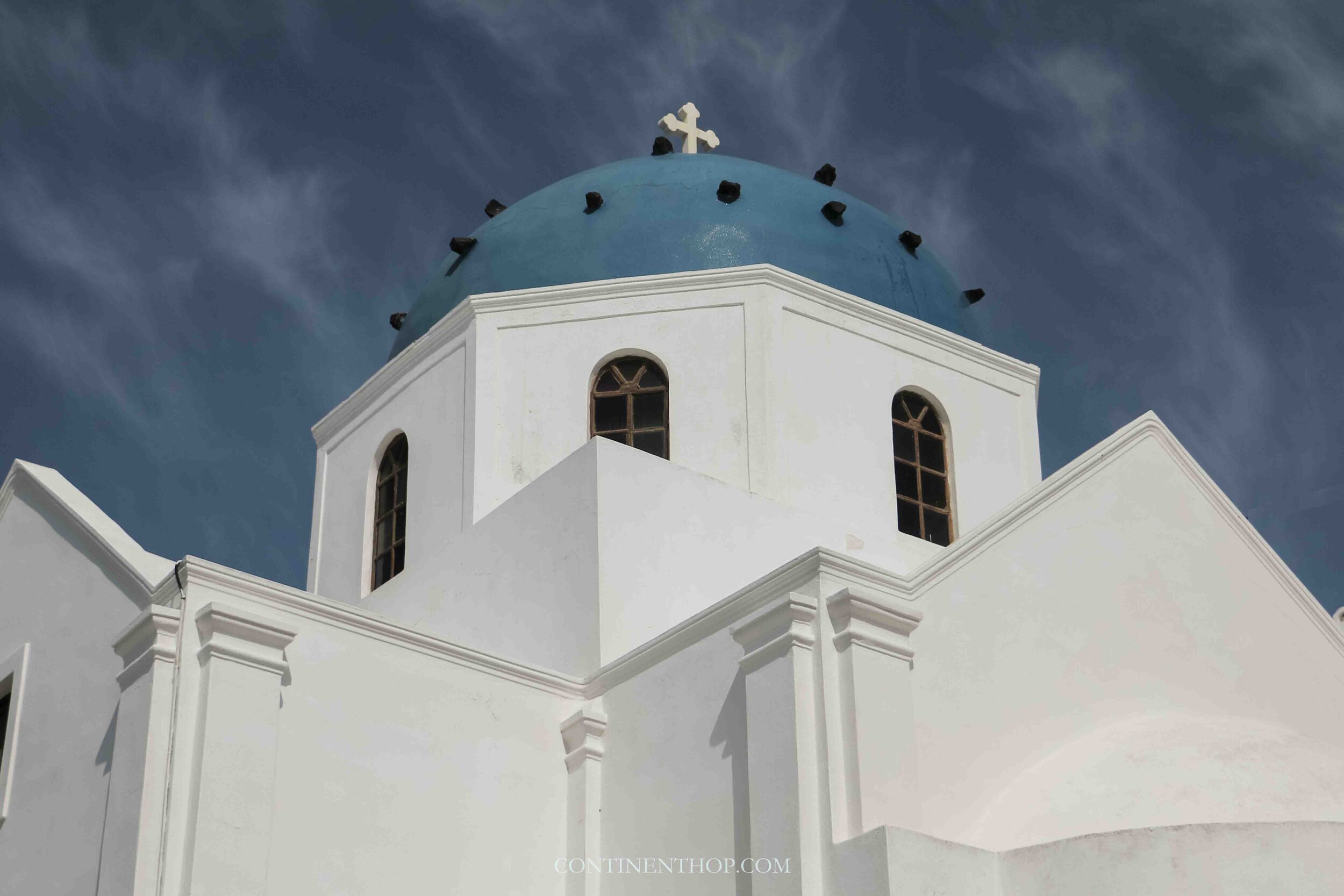 A blue and white church in Oia Santorini, things to do in Oia Santorini