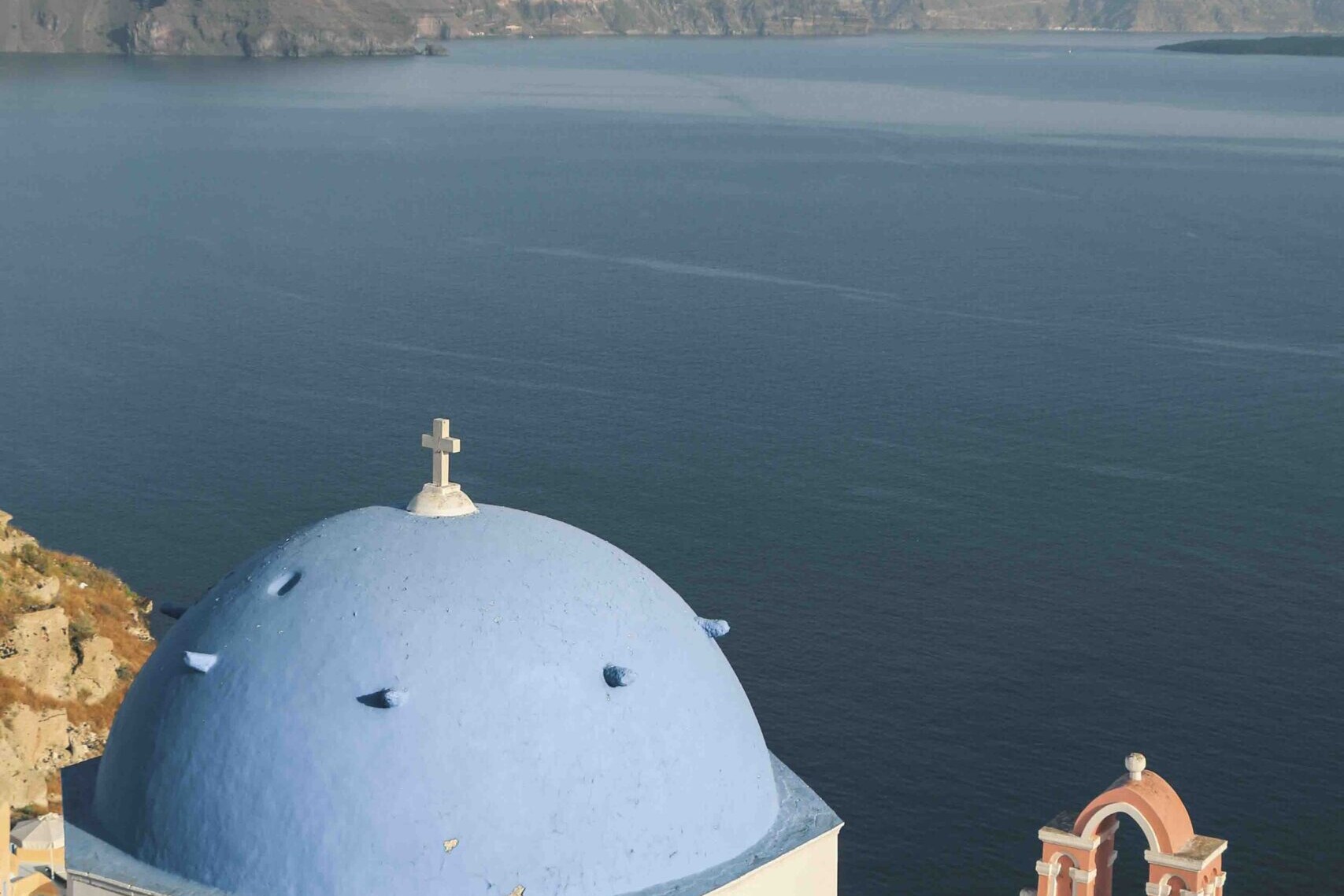 4 bells of Oia Santorini
