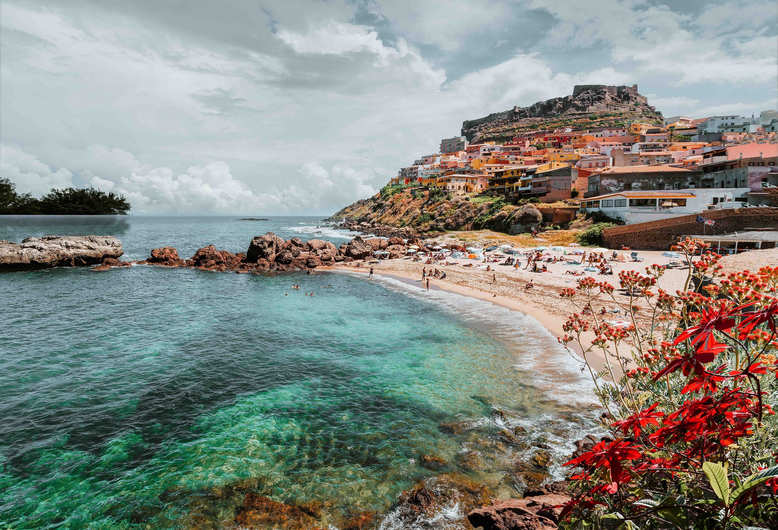 Medieval town of Castelsardo in Sardinia one of the Warmest places in Europe in April