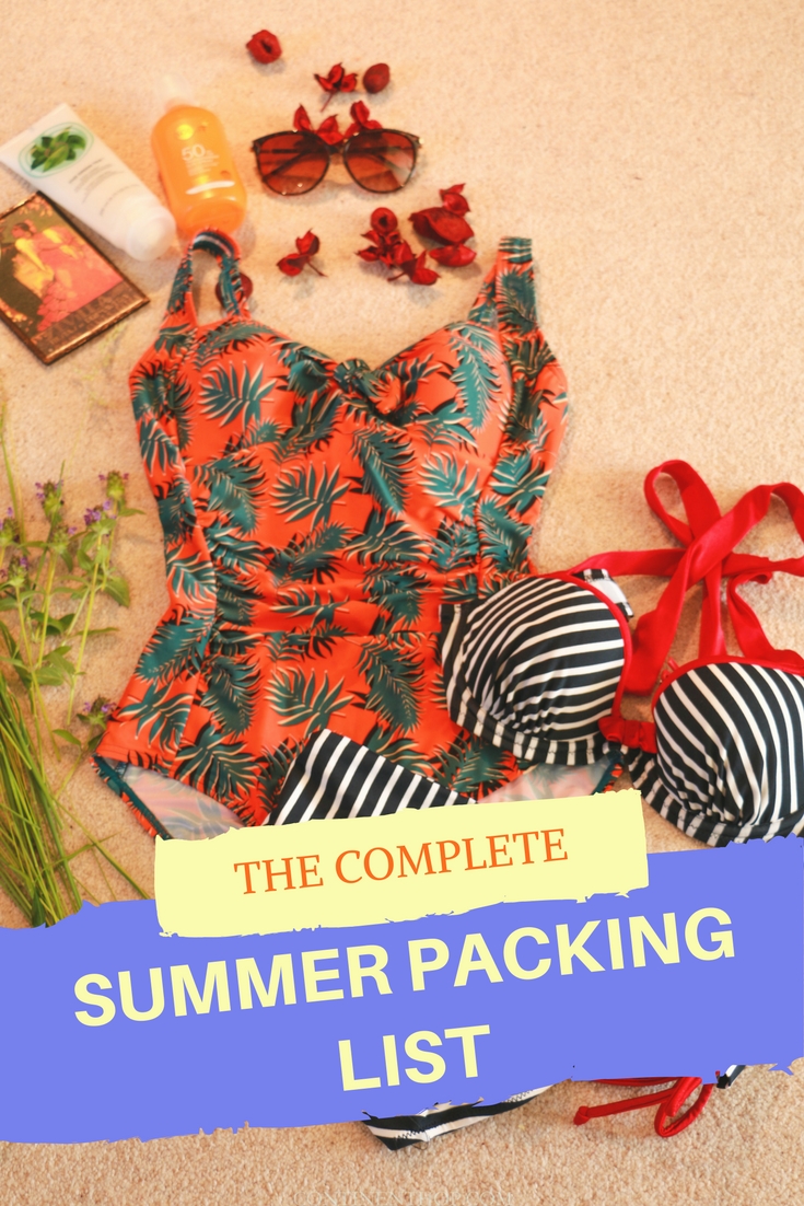 summer packing list