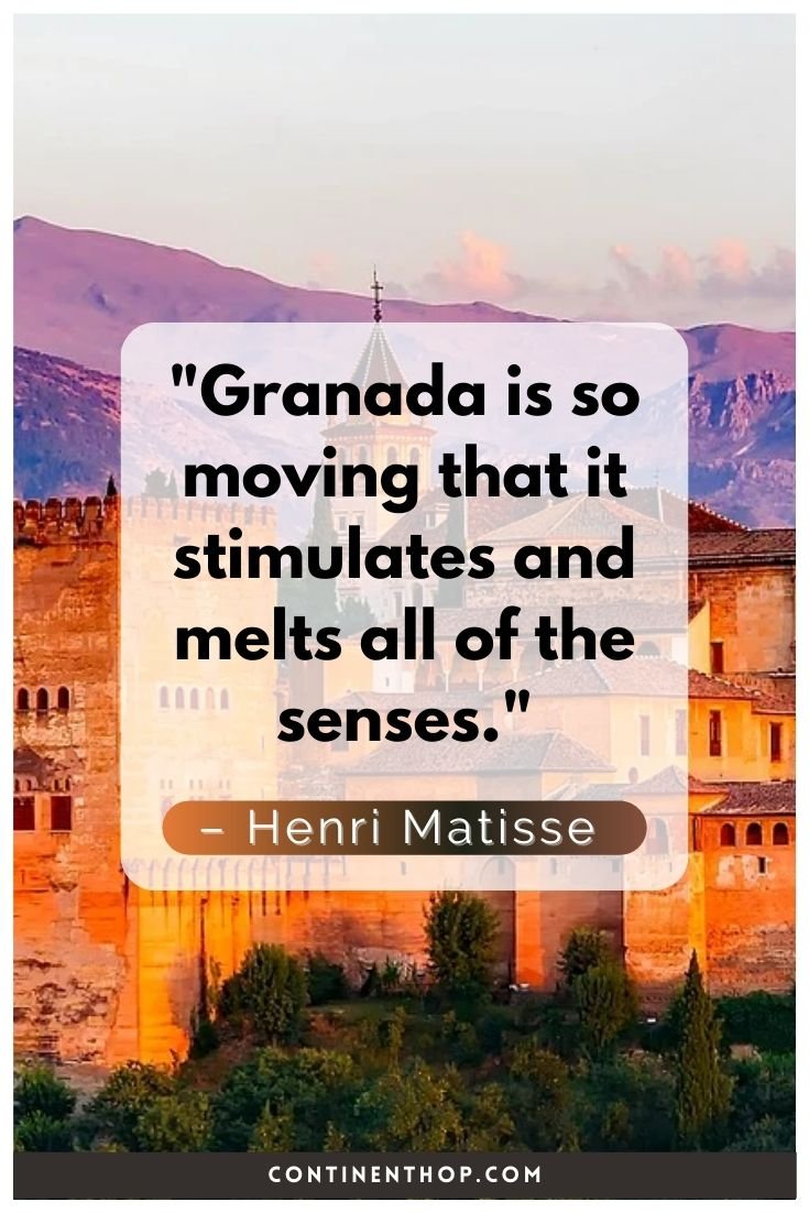 alhambra in granada in spain quotes about life, famous quotes about spain