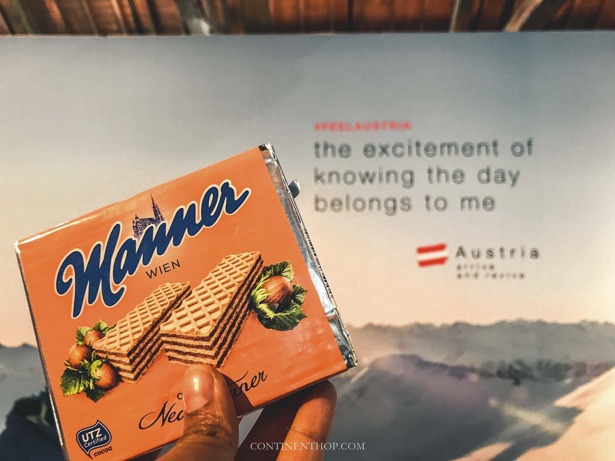 traditional Austrian product Manner wafer biscuits