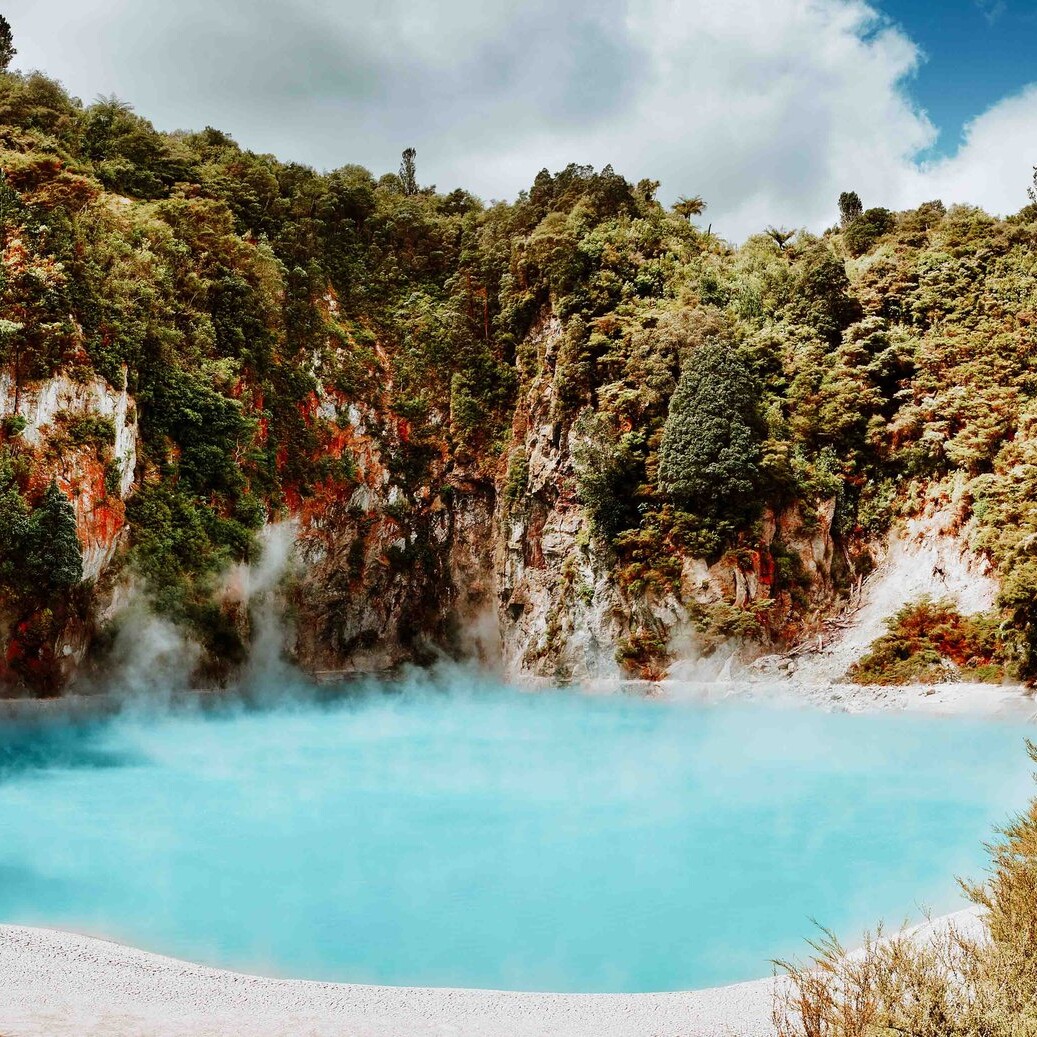 Hot thermal spring, New Zealand