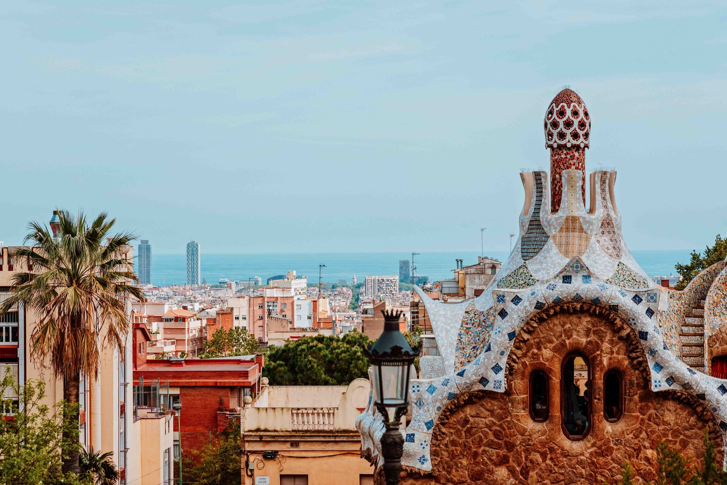 Barcelona view from park Guell